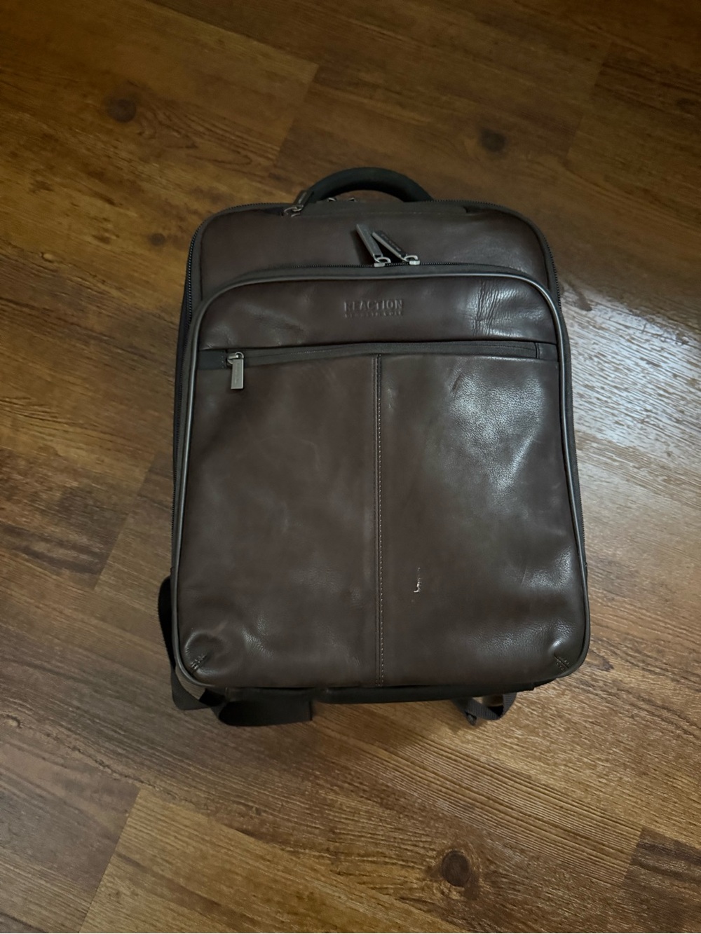 Kenneth Cole Leather Men's Backpack -  Travel & Work Bag